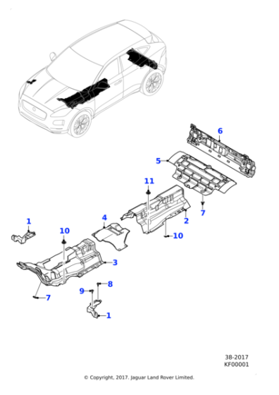 J9C6725 - Jaguar Heatshield