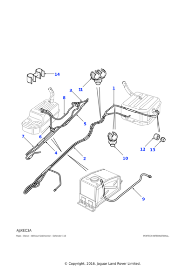 ESR3134 - Land Rover Pipe Fuel