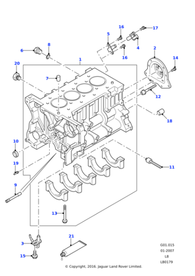 LR019899 - Land Rover Nozzle - Piston Cooling