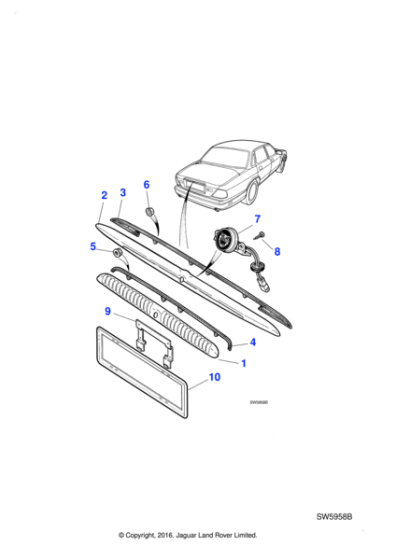 GNA3520CC - Jaguar Trunk release button