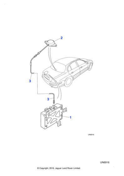 C2C11516 - Jaguar Portable support electronic unit