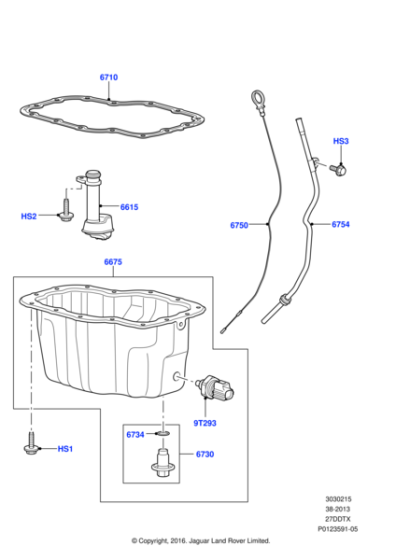 1316048 - Land Rover Tube - Oil Pump Inlet