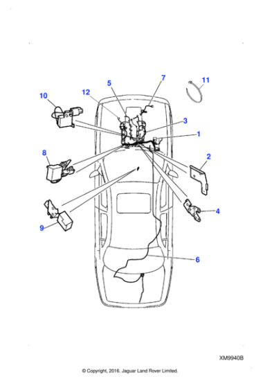 AJ811589 - Jaguar Engine management harness