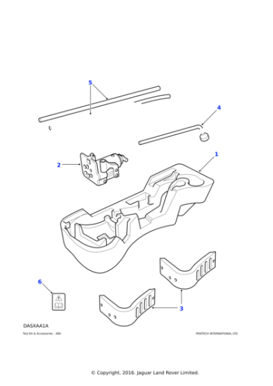ANR4333 - Land Rover Strap-spare wheel jack retention