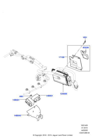 LR060794 - Land Rover Bracket - Engine Control Module
