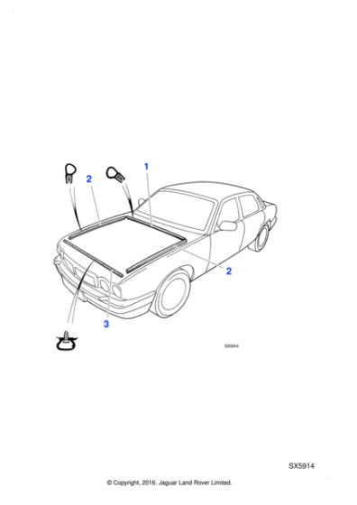 BEC19687 - Jaguar Bonnet seal