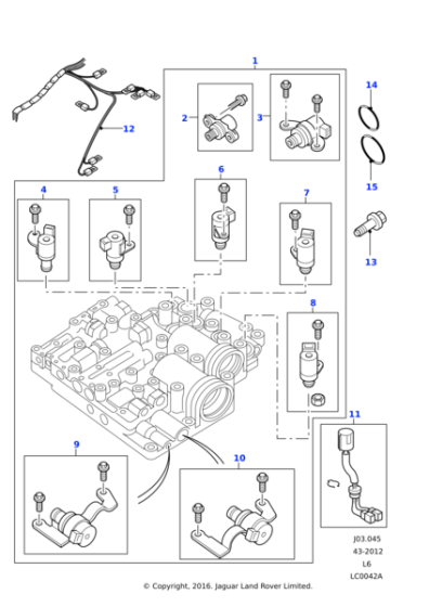 LGH500100 - Land Rover Valve - Transmission Control