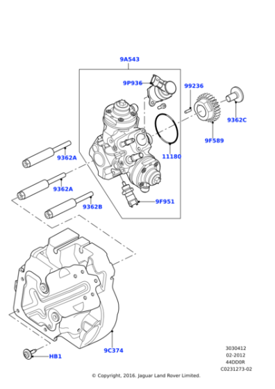 LR023015 - Land Rover Bolt