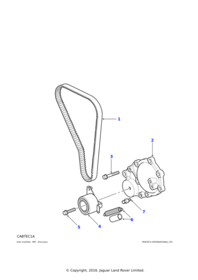 WAM3885L - Land Rover Bolt-timing belt tensioner pedestal
