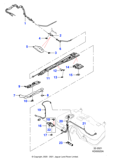 J9C18031 - Jaguar Fuel pipe