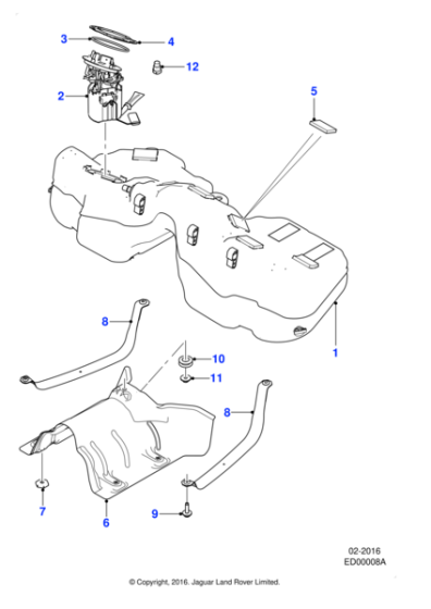 T4N7834 - Jaguar Sender and pump assembly | Jaguar Land Rover