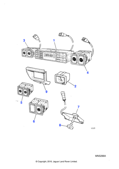 DAC10321 - Jaguar Potentiometer switch/bracket