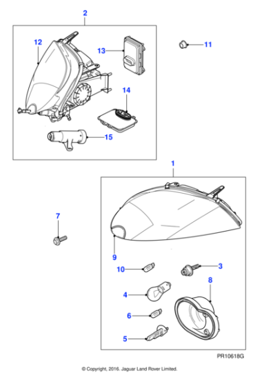 C2P13236 - Jaguar Lamp control module