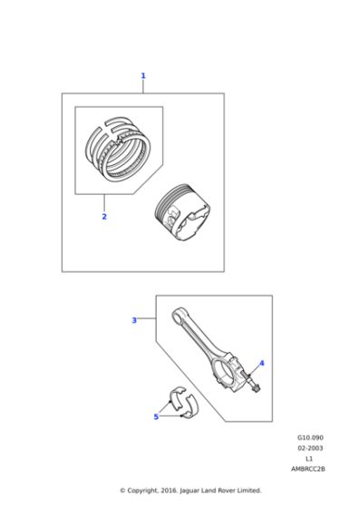 STC1426 - Land Rover Set-connecting rod bearing