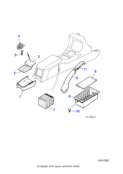 BDC9732LEG - Jaguar Cassette rack