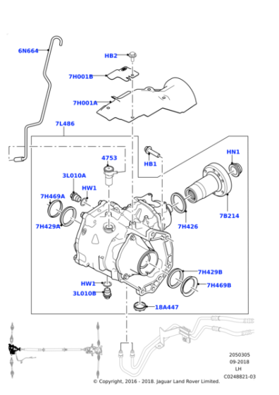 LR051076 - Land Rover Power Transfer Unit