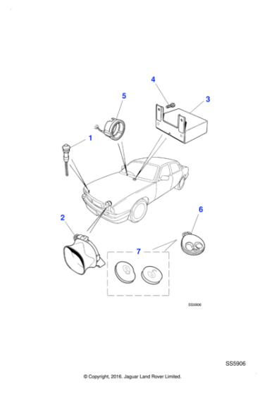 JLM20626 - Jaguar Transmitter button kit