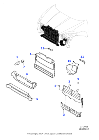 J9C3825 - Jaguar Support bracket