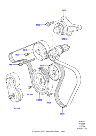 1406627 - Land Rover Bolt - Flanged Hex.