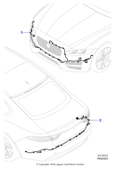 T2H11719 - Jaguar Bumper harness