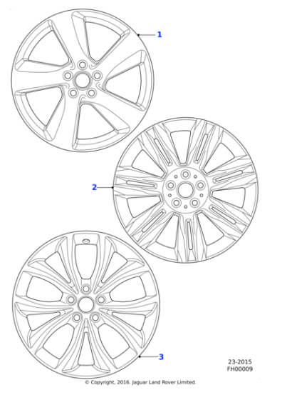 Alloy Wheel - 18" Style 5033, 5 split-spoke, Contrast Diamond Turned finish