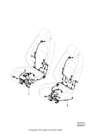 T4K6798 - Jaguar Driver's seat harness