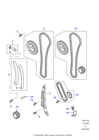 LHP100700 - Land Rover Tensioner-timing chain