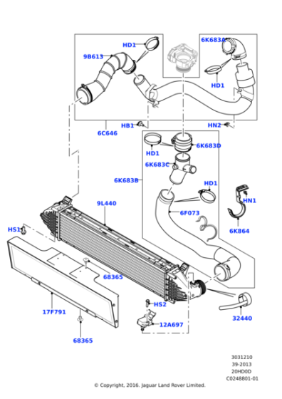 LR049696 - Land Rover Duct - Air