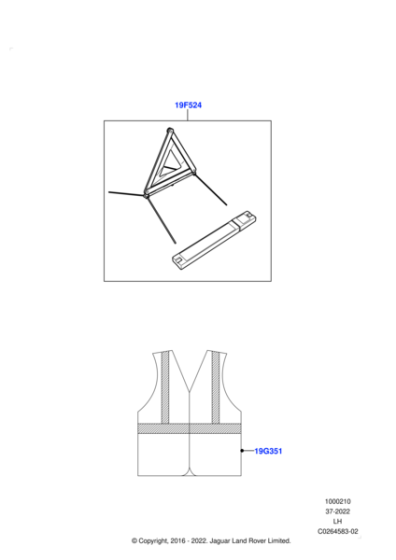 LR117397 - Land Rover Warning Vest