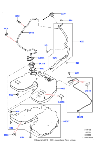 LR138720 - Land Rover Cap - Fuel Tank Filler