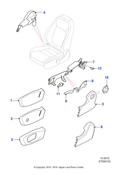 T2H45999 - Jaguar Adjusting lever