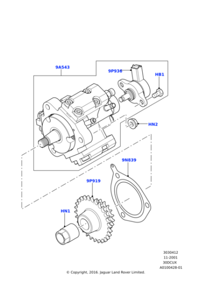 LHS100200L - Land Rover Sprocket-camshaft