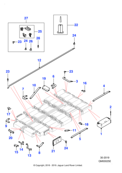 T4K8738 - Jaguar Hexagonal flange nut