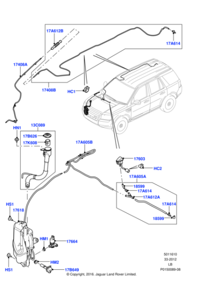 DNG10007L - Land Rover Connector-water pump pipe
