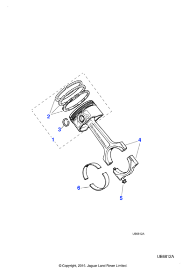 NCA1600AE2 - Jaguar Piston