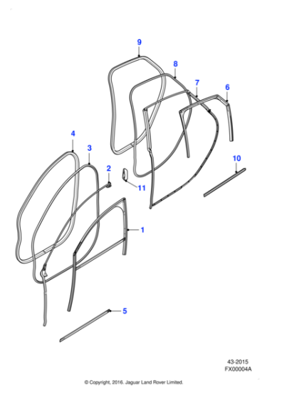T2H48317 - Jaguar Door seal