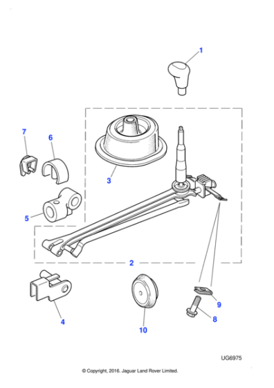 XR810117AEK - Jaguar Gear change knob