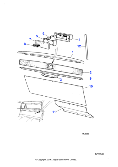 BBC6090 - Jaguar Toeboard panel