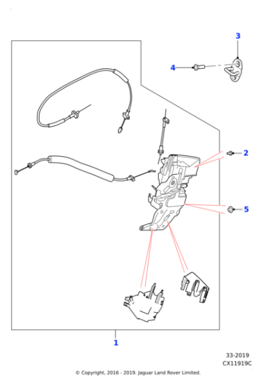 T2R49515 - Jaguar Latch