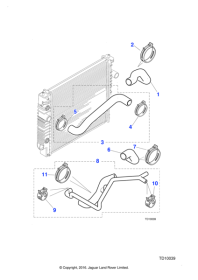 JHC302270 - Jaguar Hose clamp