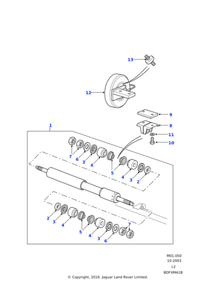 2851L - Land Rover Washer-Plain