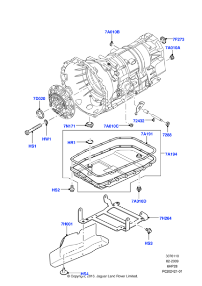 LR007474 - Land Rover Pan - Transmission Oil
