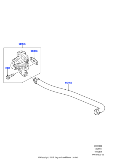 4676694 - Land Rover Valve - Exhaust Gas Recirculation