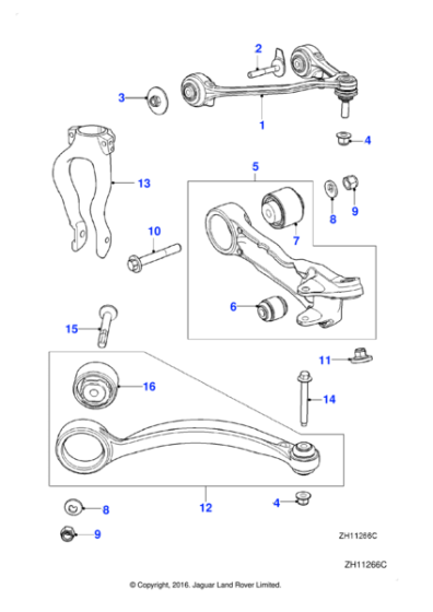 XR857883 - Jaguar Wishbone arm