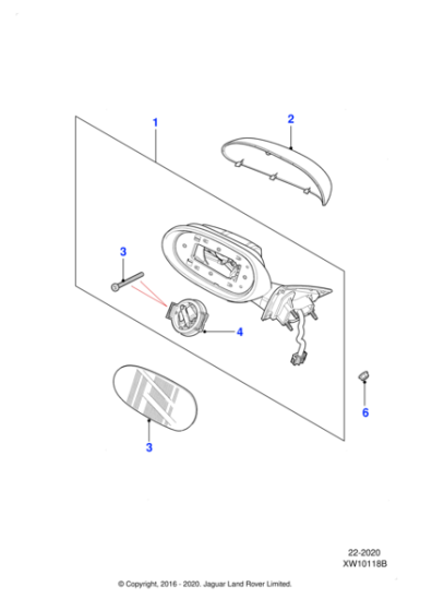 C2C34862 - Jaguar Door mirror