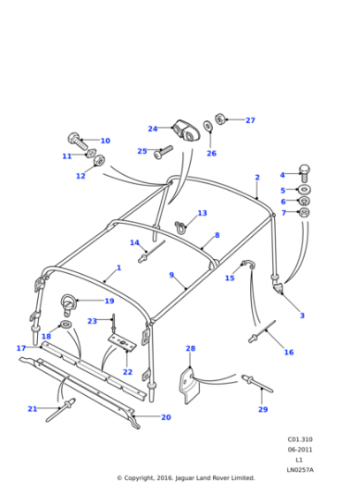 AFU2504 - Land Rover Plate-Retaining
