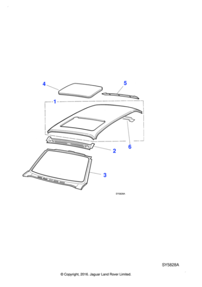FNA1102AE - Jaguar Roof panel