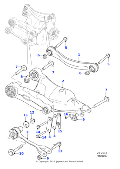 T2H24277 - Jaguar Wishbone arm