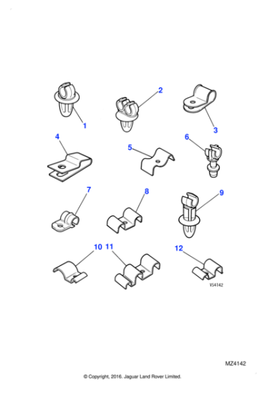 C20414 - Jaguar Single clip