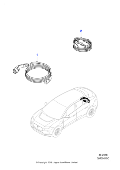 T4K13036 - Jaguar Battery charging cable